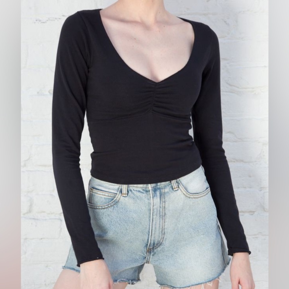Black Charlize Top - Brandy Melville